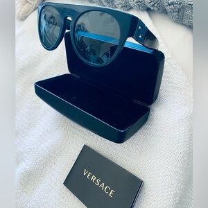Versace Blue Sunglasses with Case 😎